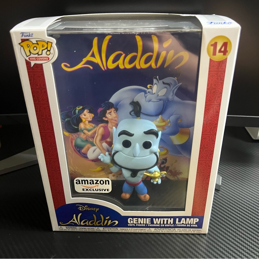 EXCLUSIVE FUNKO POP! DISNEY: Aladdin - Genie with Lamp NEW  VHS Covers #14🔥